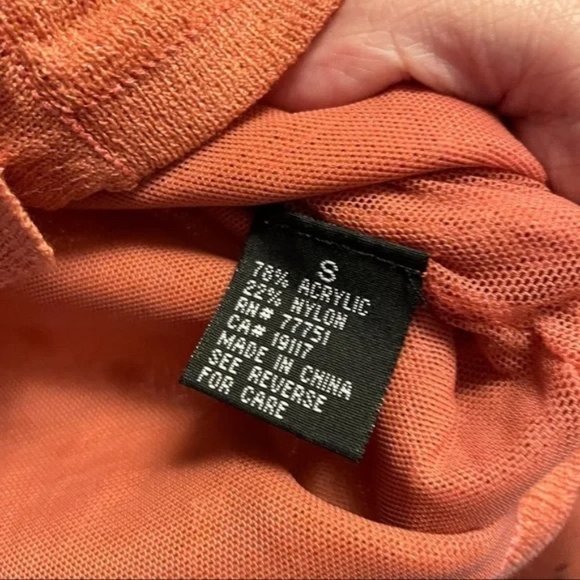 BETSEY JOHNSON SALMON PINK CROPPED SEQUIN CARDIGAN - Picture 5 of 6